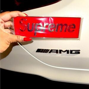 Supreme Box Logo Car Emblem